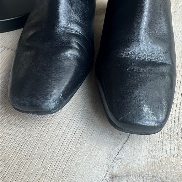 ANTONIO MELANI Black Leather Mid-Calf Heeled Boots - Picture 8 of 8